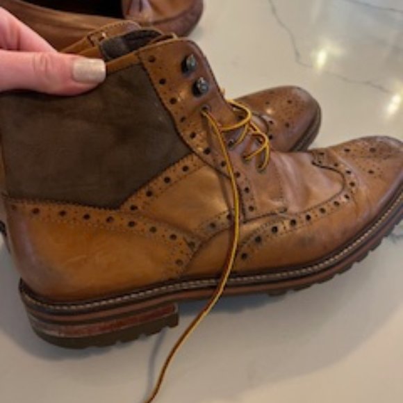 Johnston and Murphy wing tip chukka boots